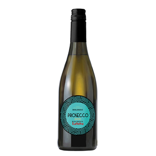 Auf dem Bild ist eine Flasche Prosecco DOC biolgico zu sehen.