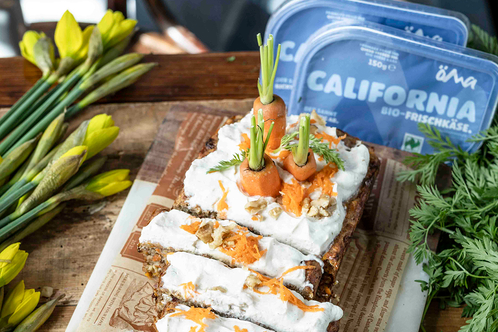 Rezept Karottenkuchen mit California Frischk&auml;se-Topping